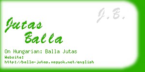 jutas balla business card